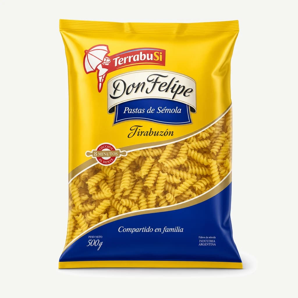 Fideos Don Felipe Tirabuzón X500g