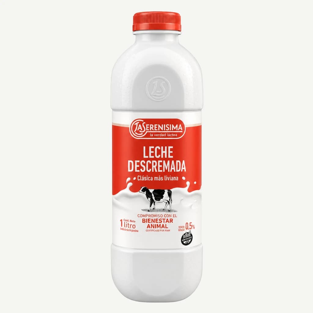 Leche Descremada 1 Lts La Serenisima